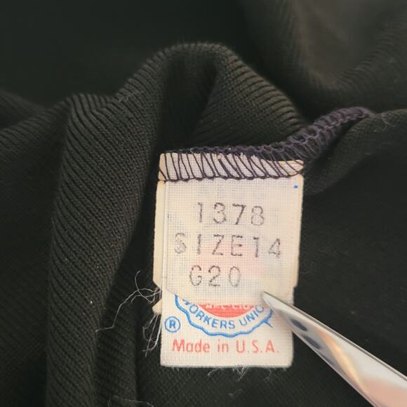 Vintage Choice By Butte Size 14 Velvet Velour Open Jacket Blazer USA Made Black - Picture 13 of 15